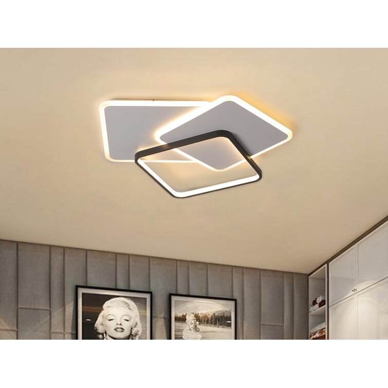 Square led deals light fixture